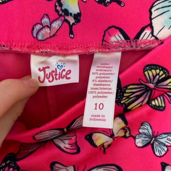 Justice pink butterfly skort - Picture 3 of 3